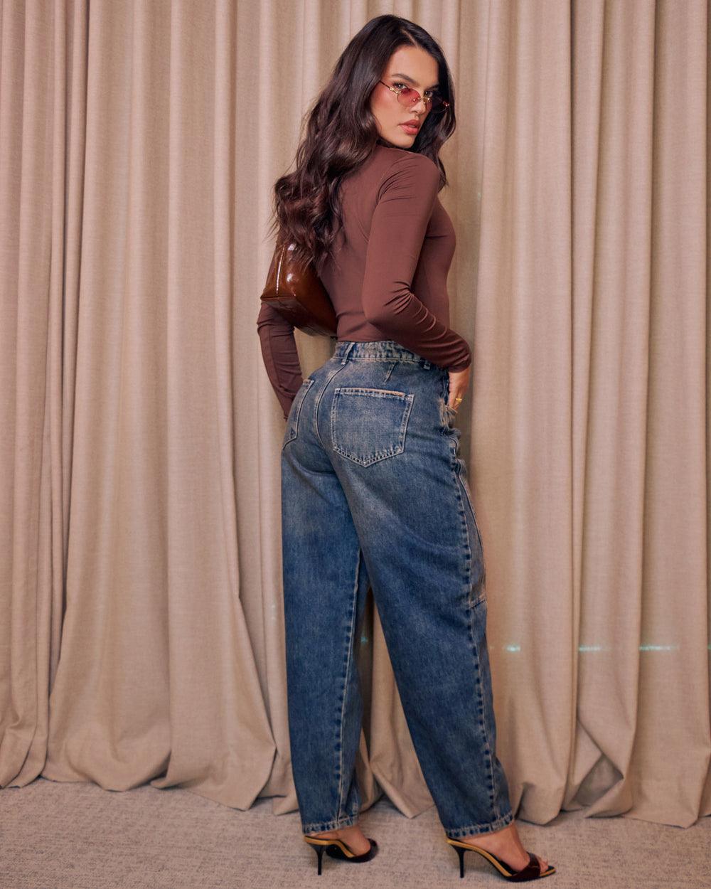 PANTALON DAMA BALLON TIRO ALTO REF. 18092
