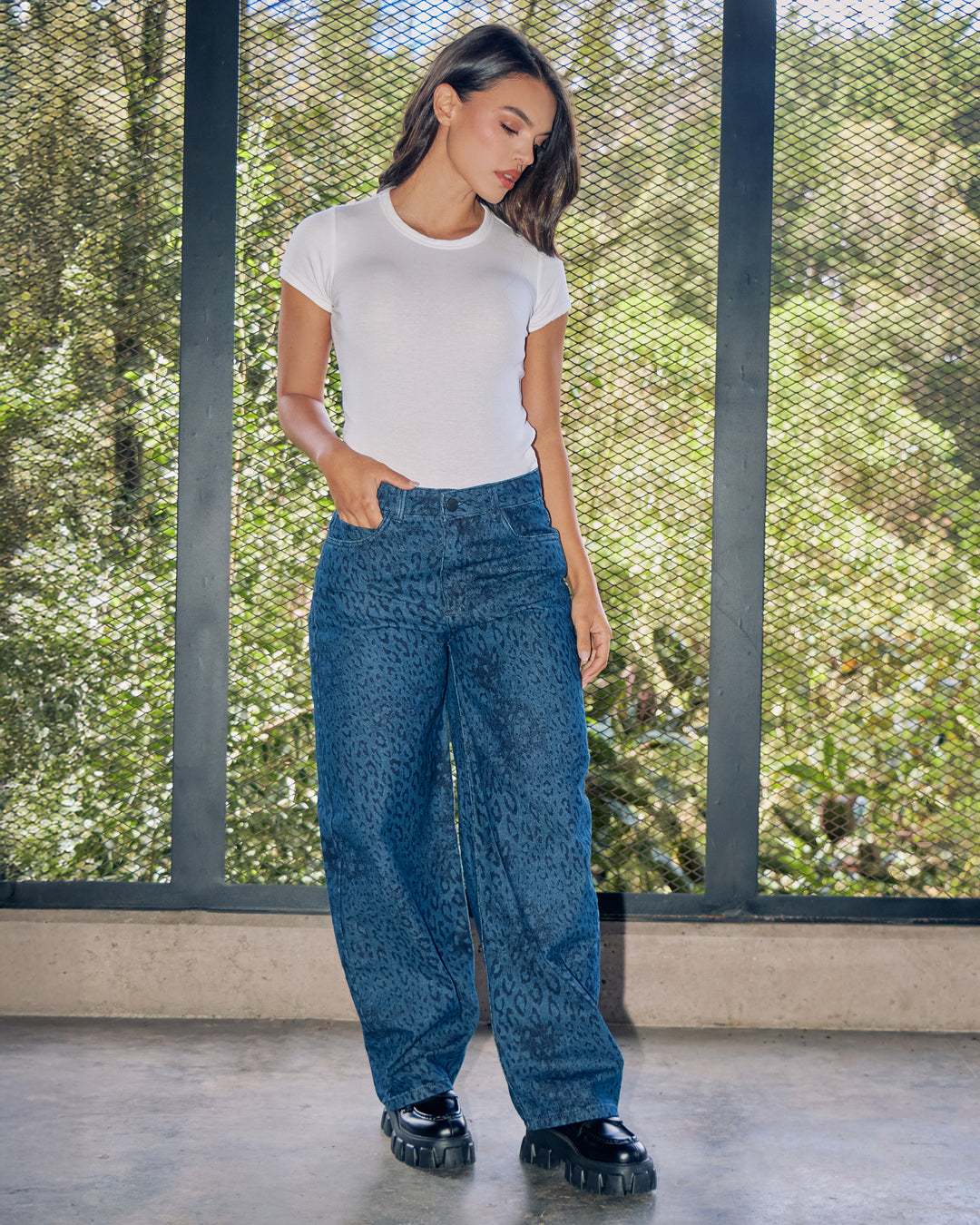 PANTALON DAMA BALLON TIRO ALTO REF. 18139