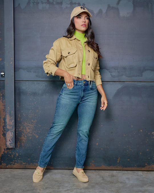 PANTALON DAMA MOMFIT TIRO ALTO REF. 18157