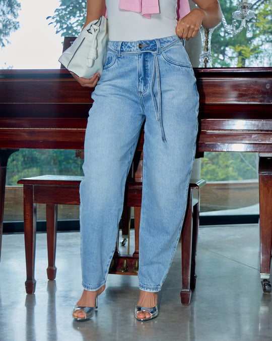 PANTALON DAMA BALLON TIRO ALTO REF. 18179
