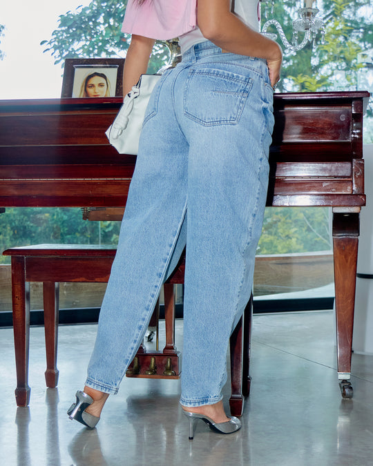 PANTALON DAMA BALLON TIRO ALTO REF. 18179
