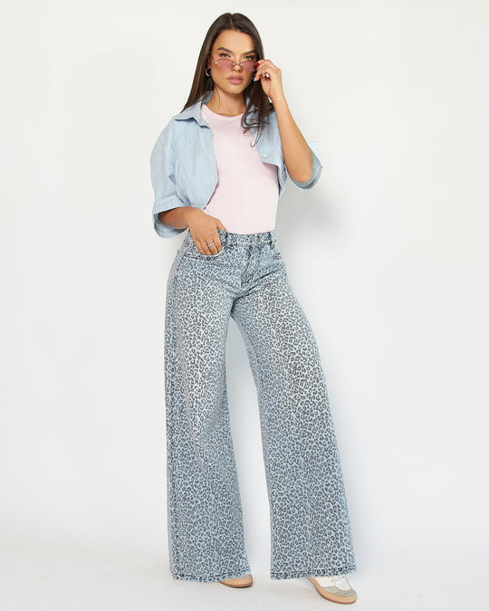 PANTALON DAMA WIDE LEG TIRO ALTO REF. 18344