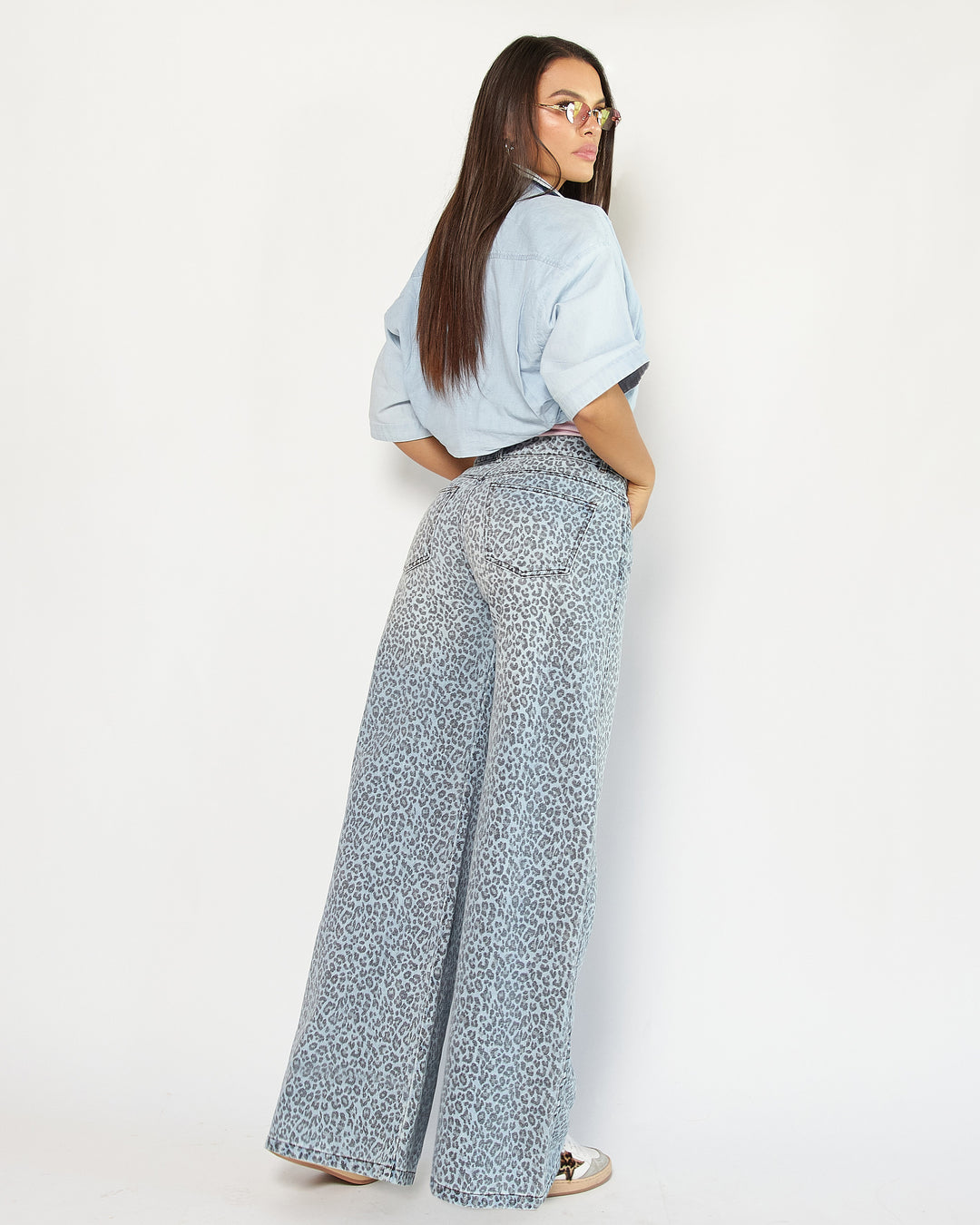 PANTALON DAMA WIDE LEG TIRO ALTO REF. 18344