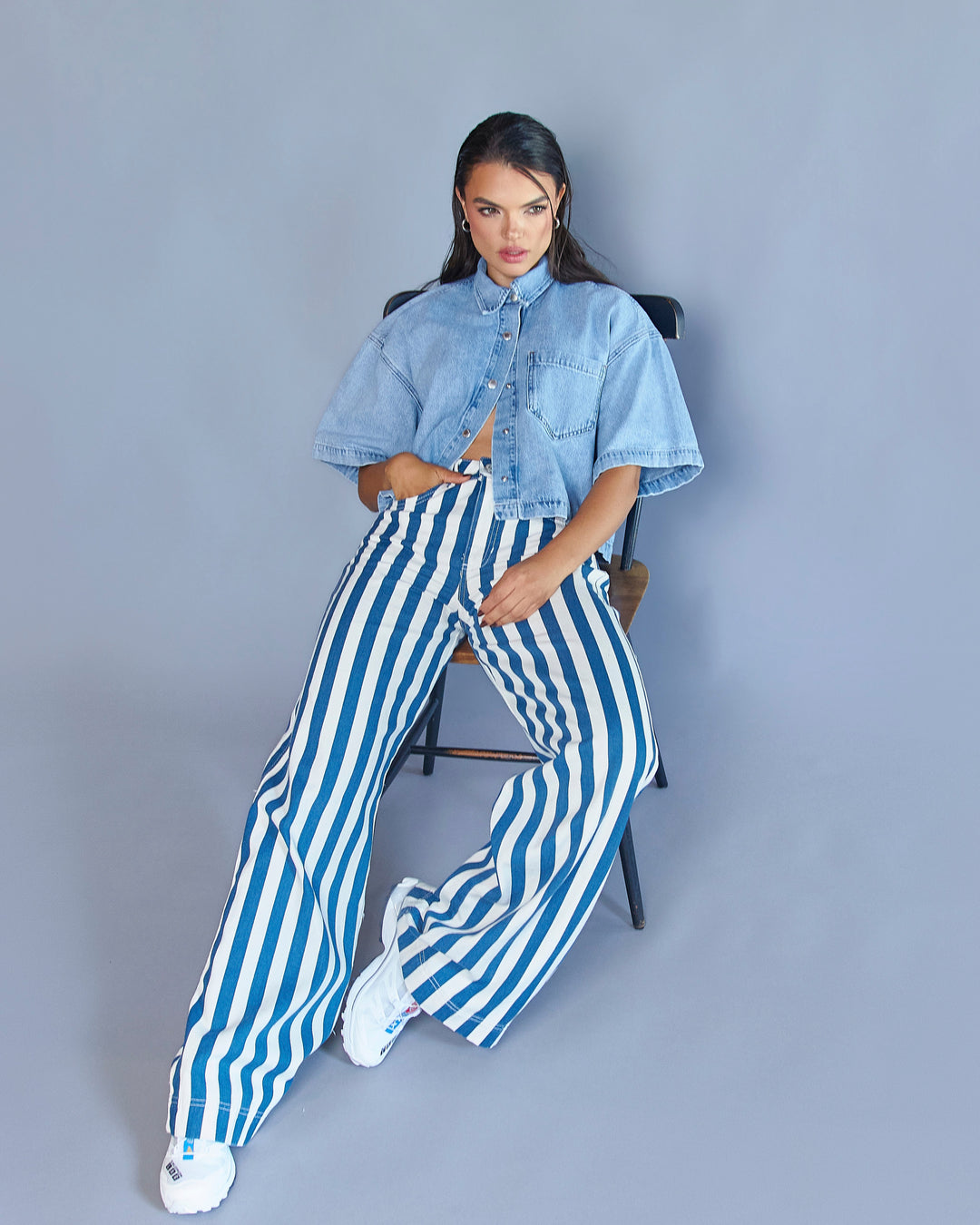 PANTALON DAMA WIDE LEG TIRO ALTO REF. 18475 (PREVENTA)