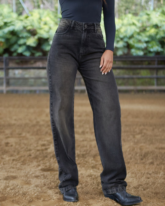 PANTALON DAMA BAGGY TIRO ALTO REF. 18249