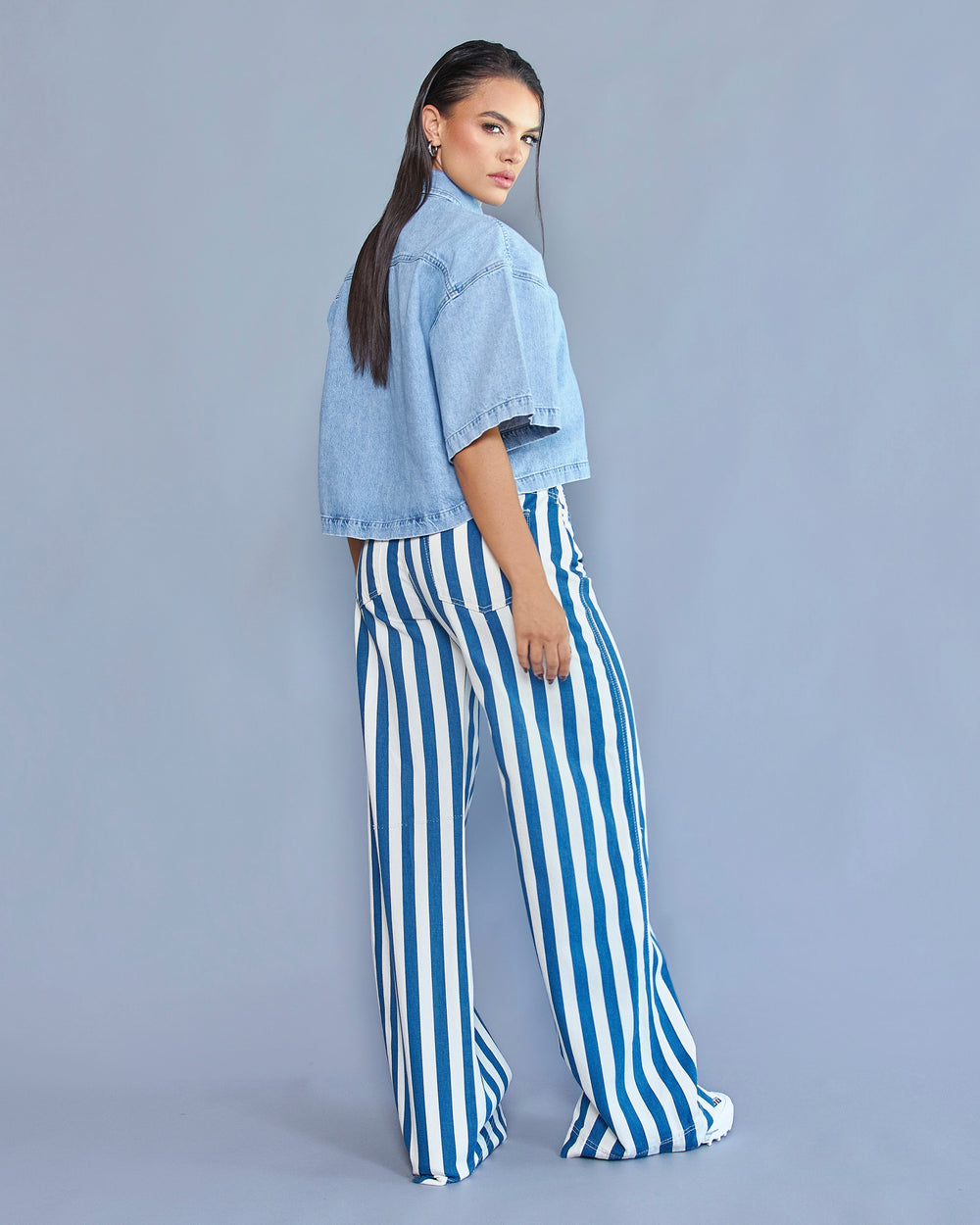 PANTALON DAMA WIDE LEG TIRO ALTO REF. 18475 (PREVENTA)