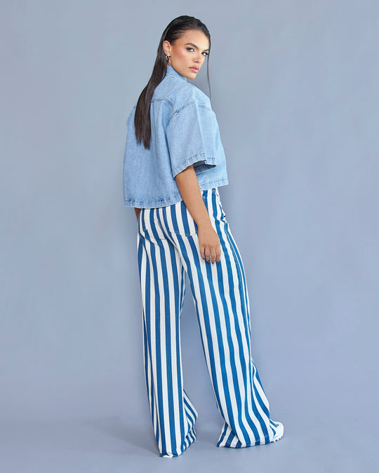 PANTALON DAMA WIDE LEG TIRO ALTO REF. 18475 (PREVENTA)