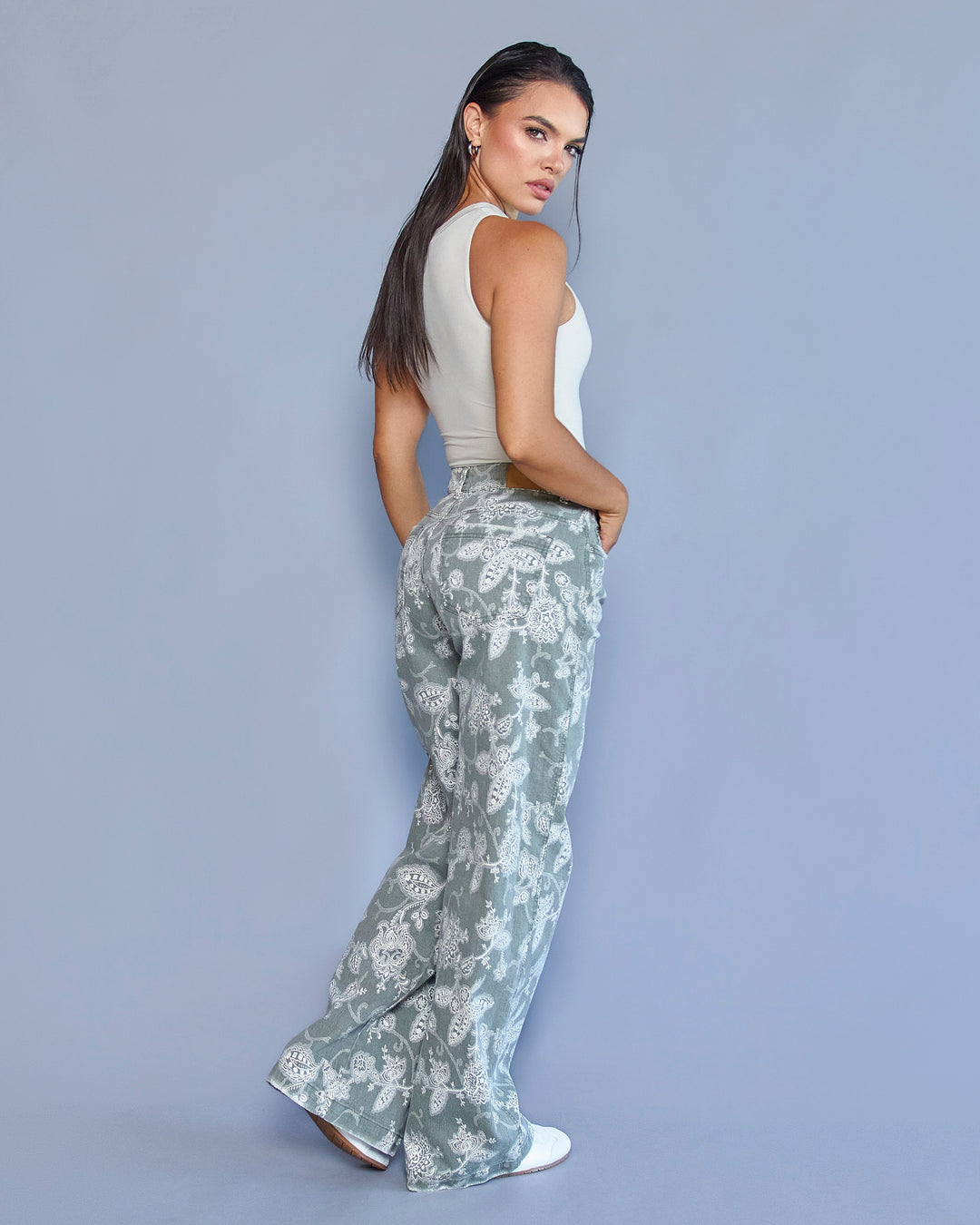 PANTALON DAMA WIDE LEG TIRO ALTO REF. 18467 (PREVENTA)