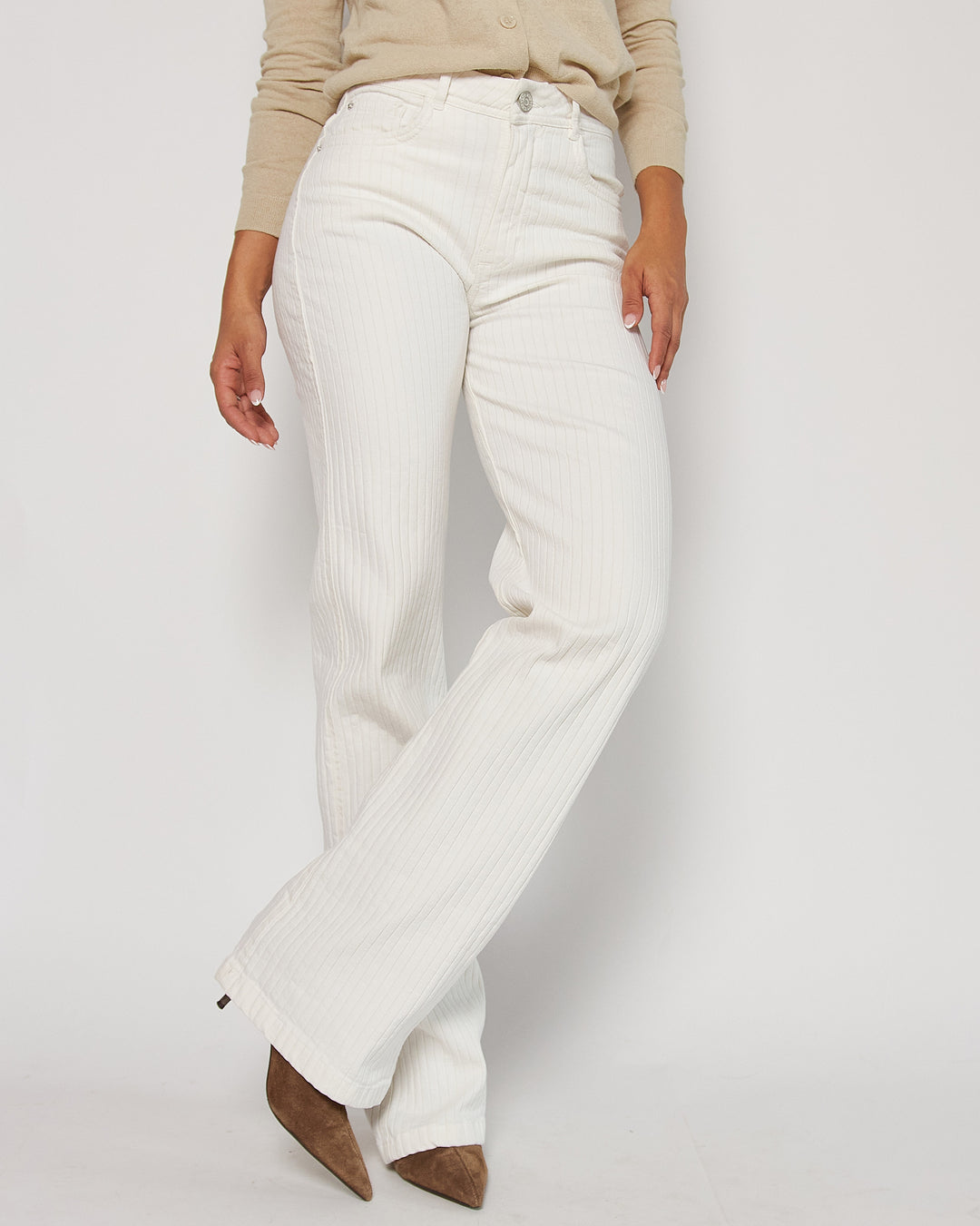 PANTALON DAMA BOTA RECTA TIRO ALTO REF. 18343-1