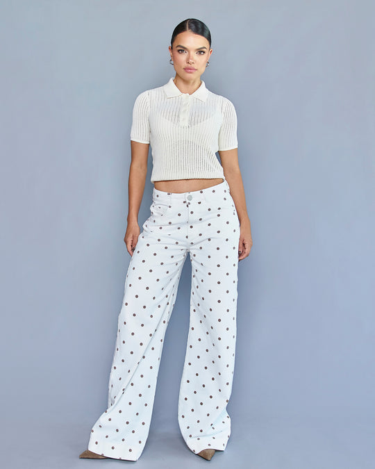 PANTALON DAMA WIDE LEG TIRO ALTO REF. 18466 (PREVENTA)