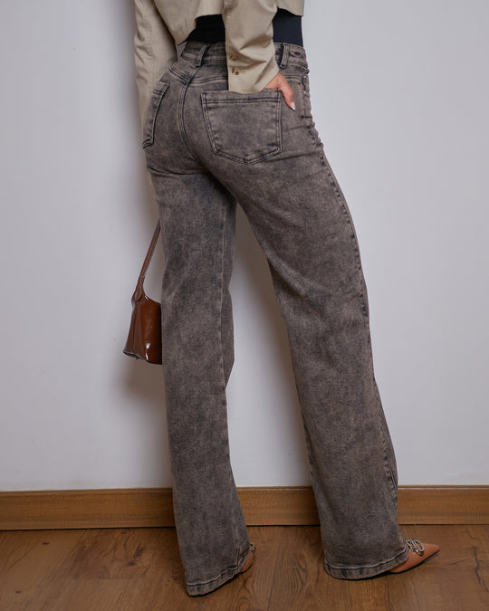 PANTALON DAMA BOTA RECTA TIRO ALTO REF. 18275