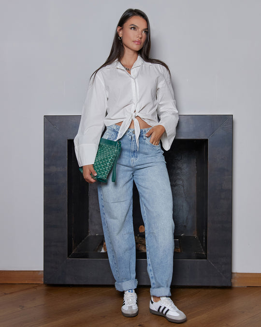 PANTALON DAMA BALLON TIRO ALTO REF. 18106