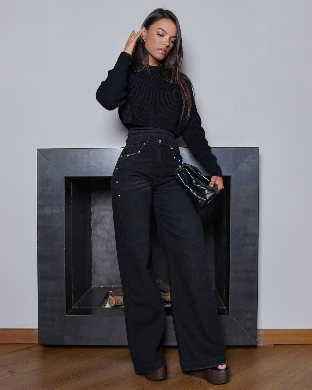 PANTALON DAMA WIDE LEG TIRO ALTO REF. 18172 TACHES EDICION LIMITADA