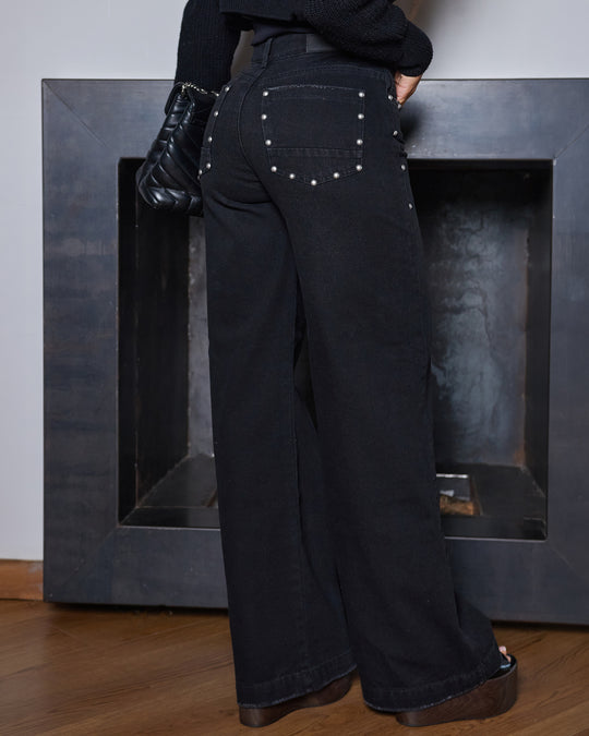 PANTALON DAMA WIDE LEG TIRO ALTO REF. 18172 TACHES EDICION LIMITADA