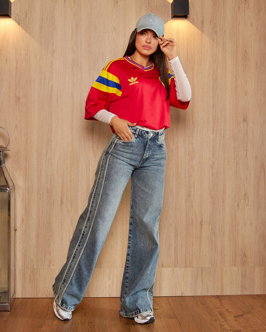 PANTALON DAMA WIDE LEG TIRO ALTO REF. 18291-1