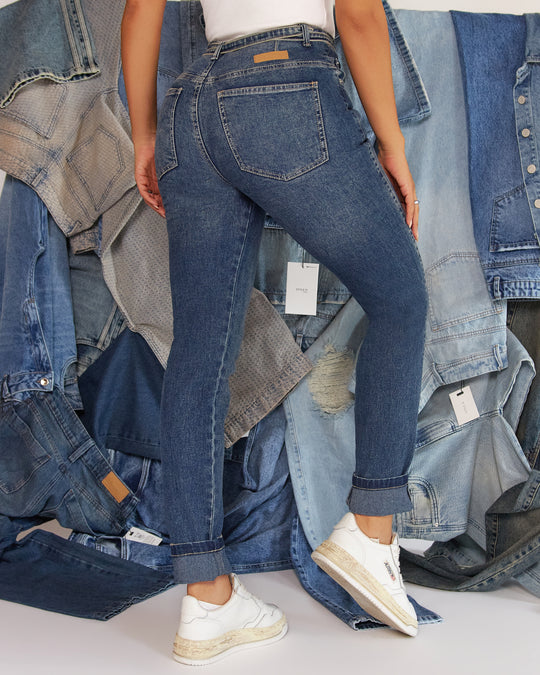 PANTALON DAMA SKINNY TIRO ALTO REF. 18192-1