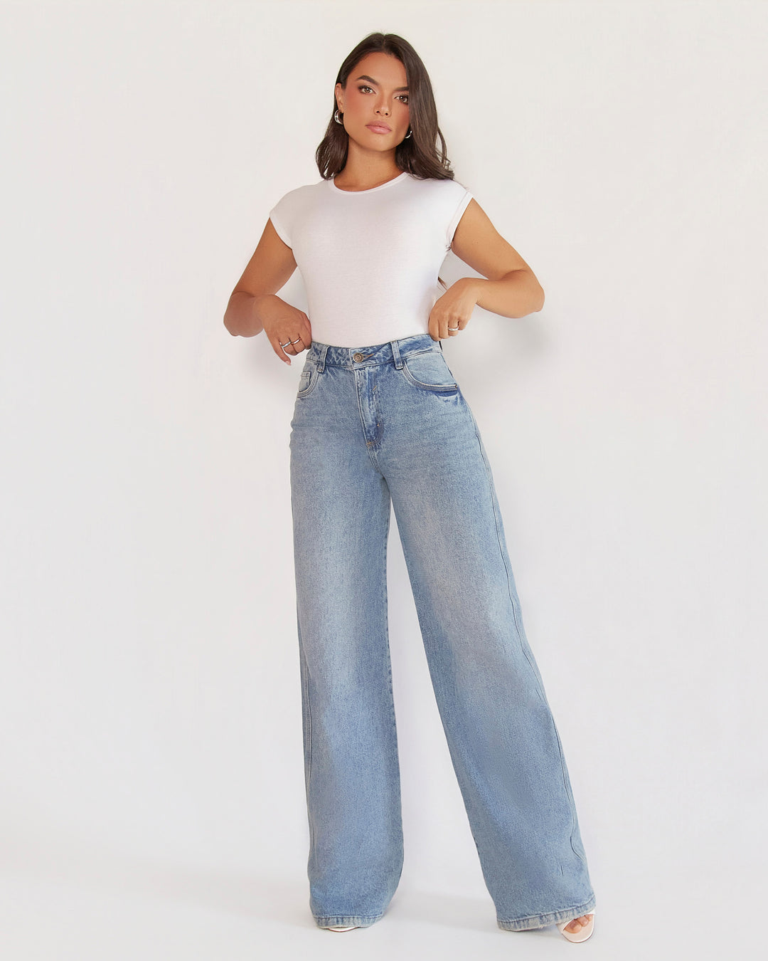 PANTALON DAMA WIDE LEG TIRO ALTO REF. 18385