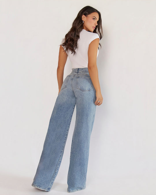 PANTALON DAMA WIDE LEG TIRO ALTO REF. 18385