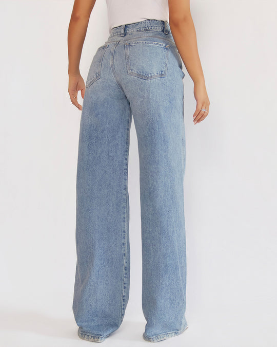 PANTALON DAMA WIDE LEG TIRO ALTO REF. 18385