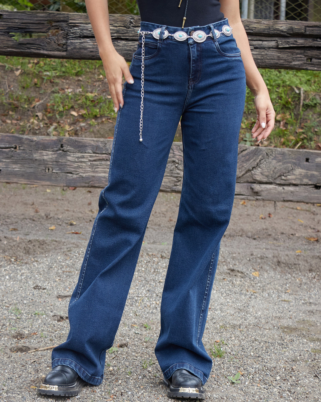 PANTALON DAMA WIDE LEG TIRO ALTO REF. 18326