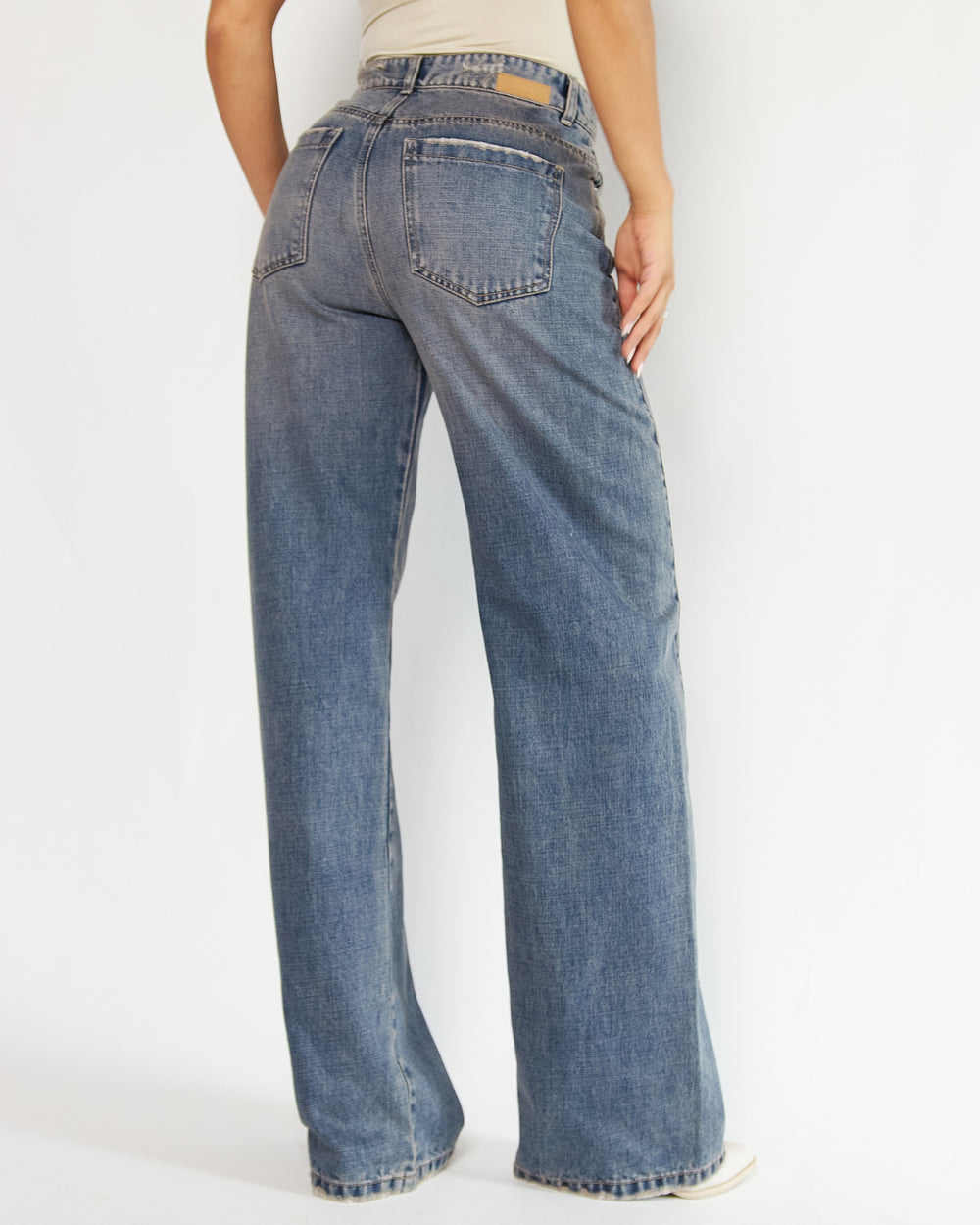 PANTALON DAMA WIDE LEG TIRO ALTO REF. 18203