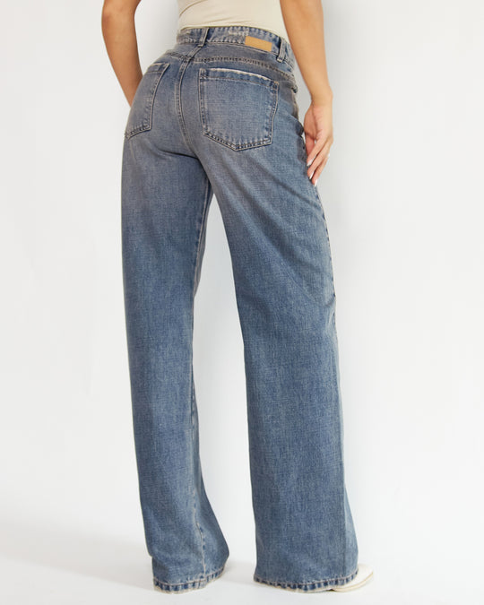 PANTALON DAMA WIDE LEG TIRO ALTO REF. 18203