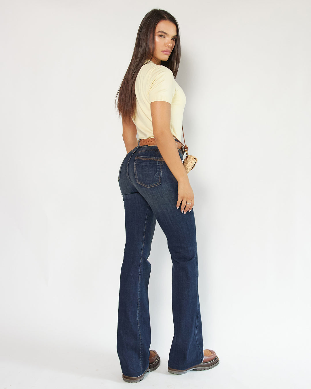 JEAN DAMA BOTA FLARE TIRO ALTO REF. 18180
