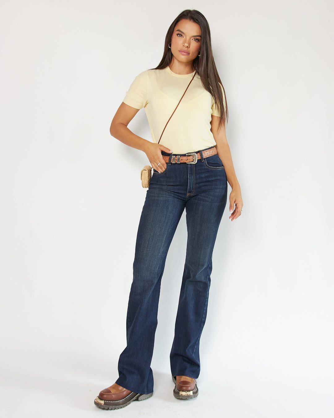 JEAN DAMA BOTA FLARE TIRO ALTO REF. 18180