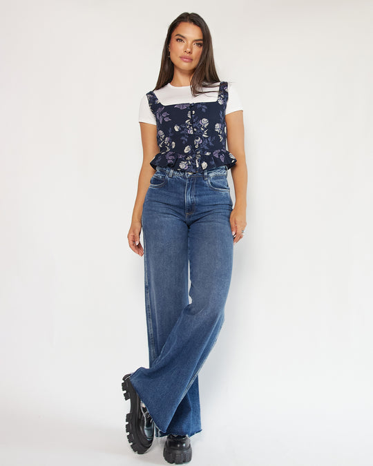 PANTALON DAMA WIDE LEG TIRO ALTO REF. 18173