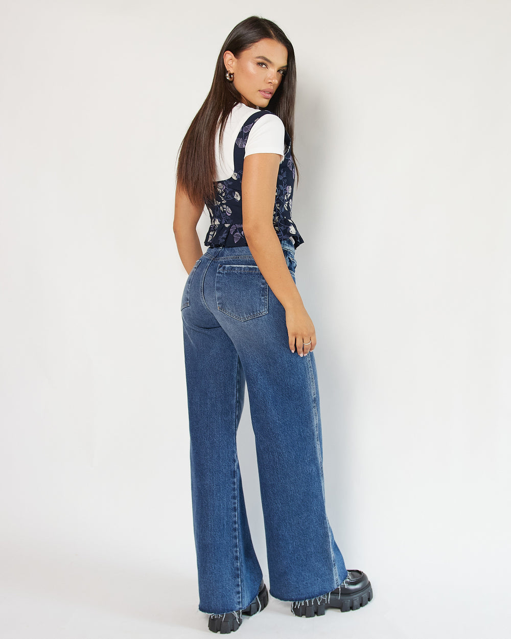 PANTALON DAMA WIDE LEG TIRO ALTO REF. 18173