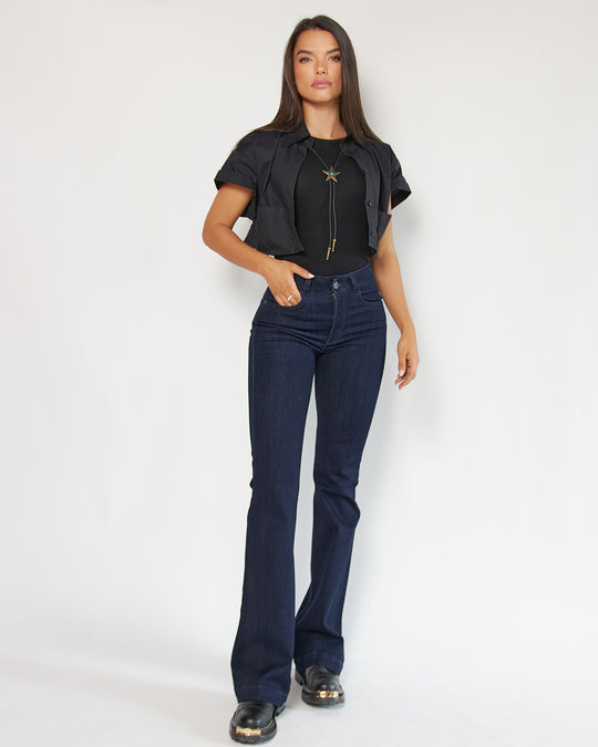 JEAN DAMA BOTA FLARE TIRO ALTO REF. 18228