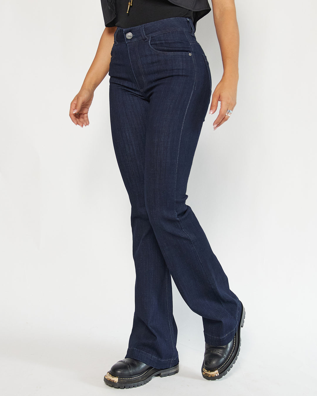 JEAN DAMA BOTA FLARE TIRO ALTO REF. 18228