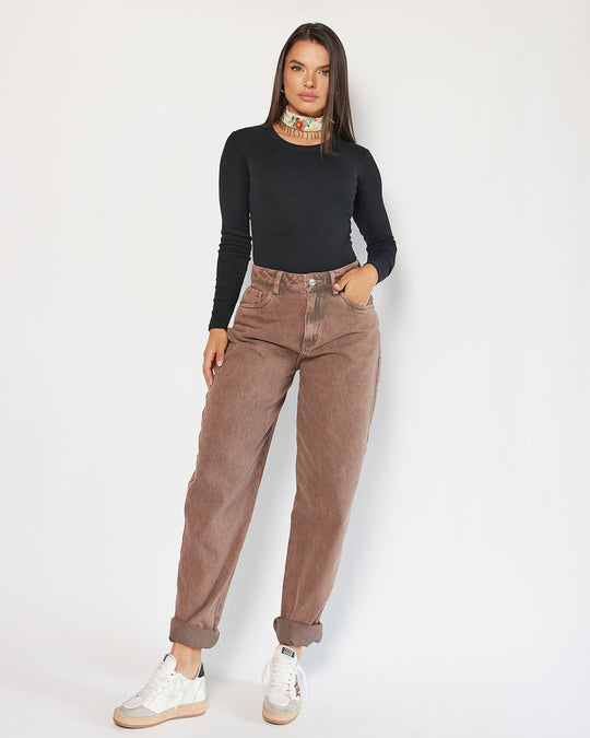 PANTALON DAMA BALLON TIRO ALTO REF. 18230
