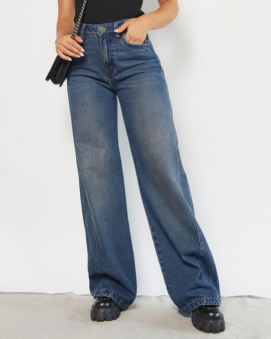 PANTALON DAMA WIDE LEG TIRO ALTO REF. 18265