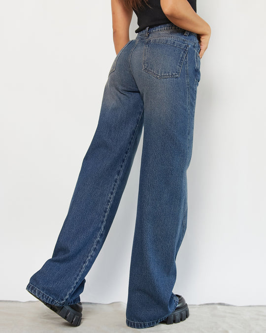 PANTALON DAMA WIDE LEG TIRO ALTO REF. 18265