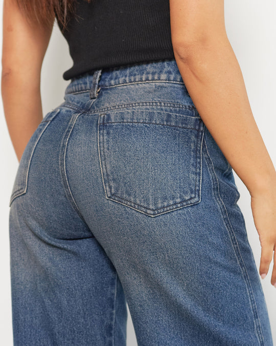 PANTALON DAMA WIDE LEG TIRO ALTO REF. 18265