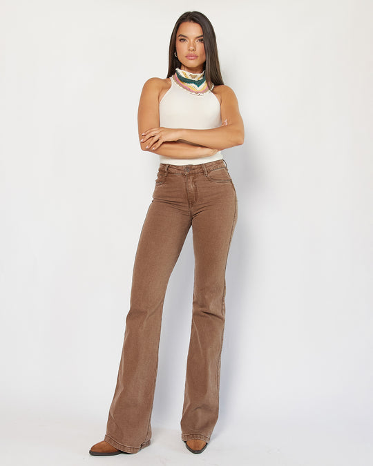 JEAN DAMA BOTA FLARE TIRO ALTO REF. 18311